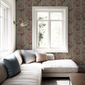 Heirloom Rose Stripe Wallpaper WALL BLUSH