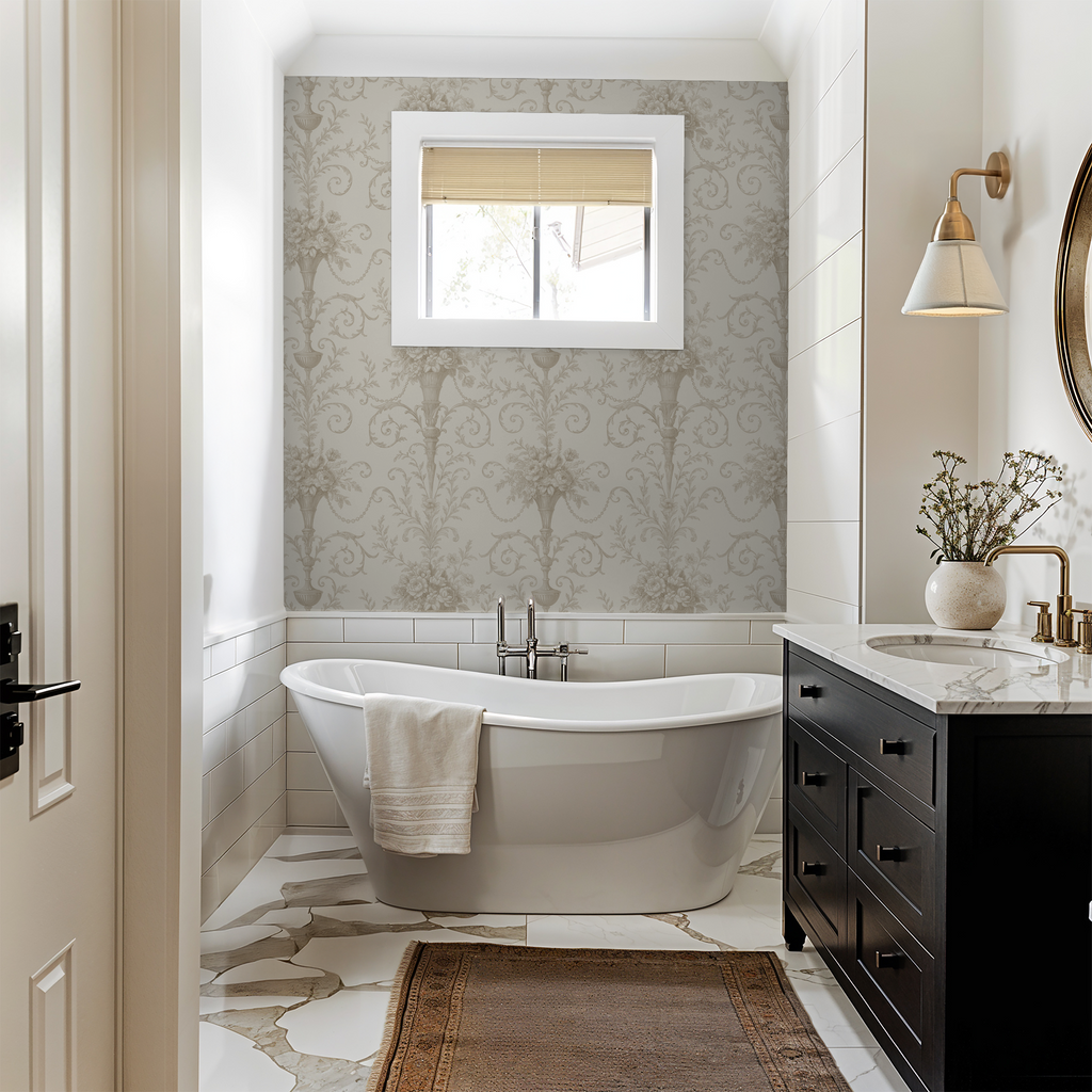 Faded Fleur Wallpaper WALL BLUSH