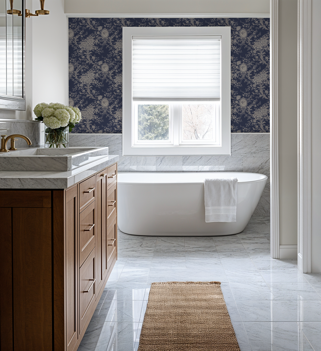 Duchess Cameo Wallpaper WALL BLUSH