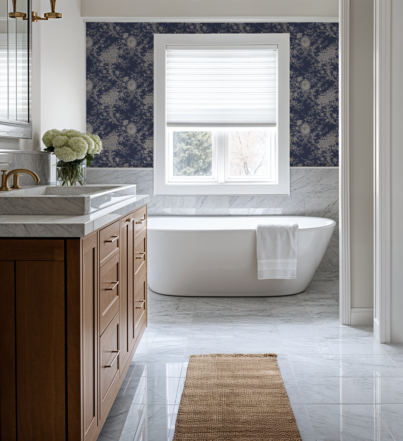 Duchess Cameo Wallpaper WALL BLUSH