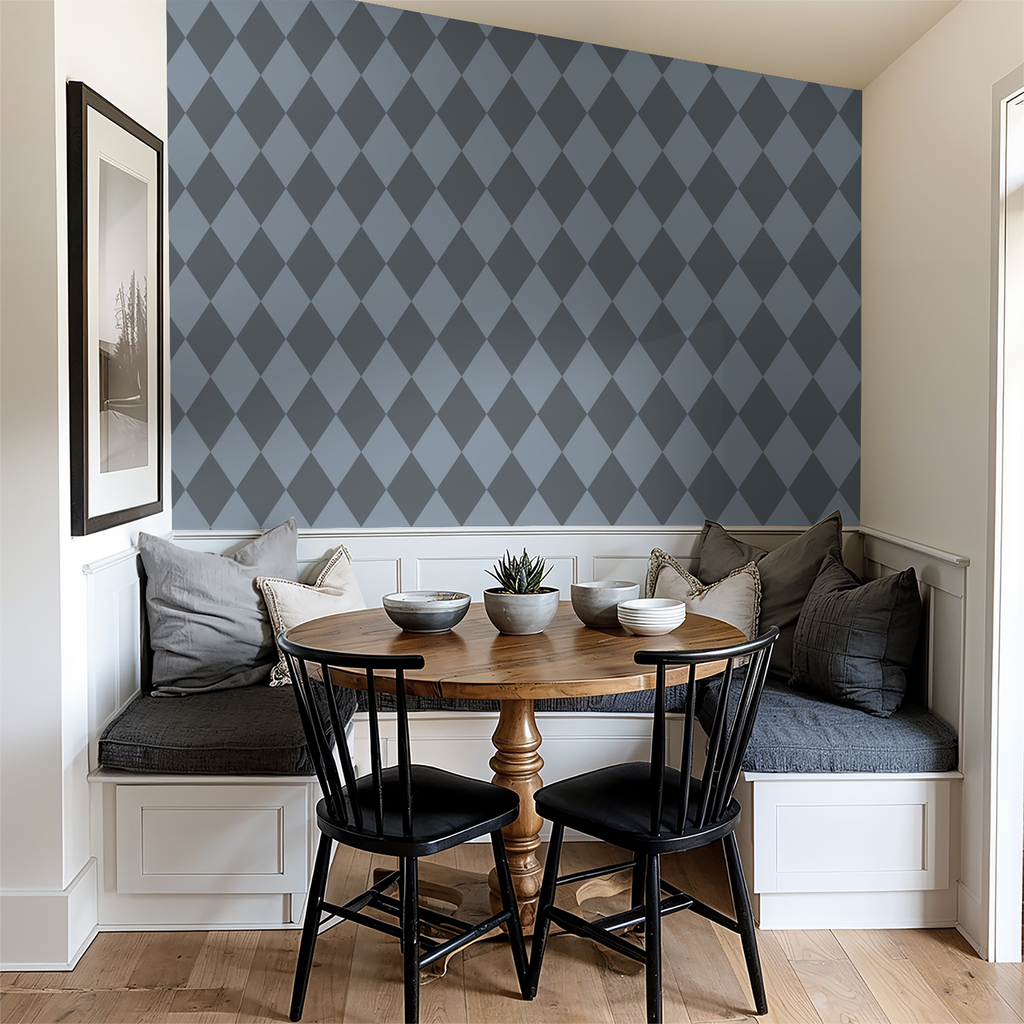 Harlequin (Dusty Blue) Wallpaper WALL BLUSH