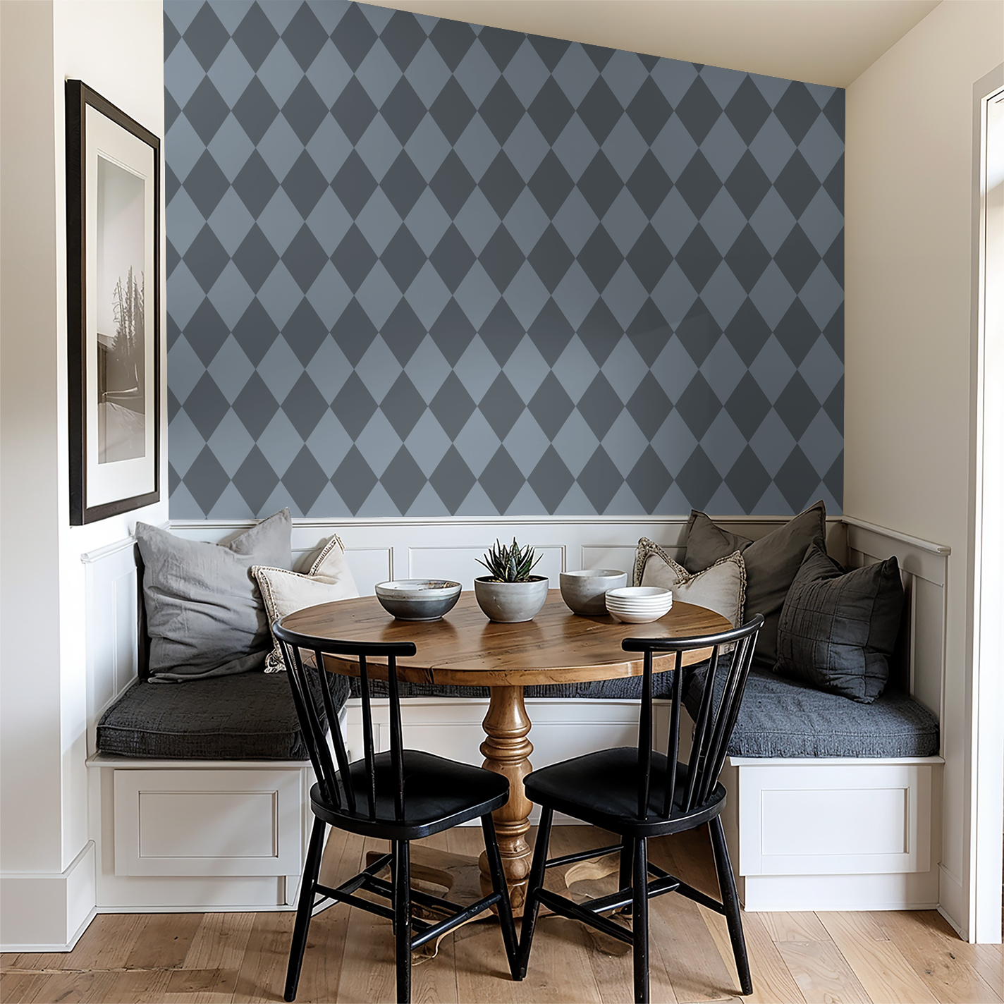 Harlequin (Dusty Blue) Wallpaper WALL BLUSH