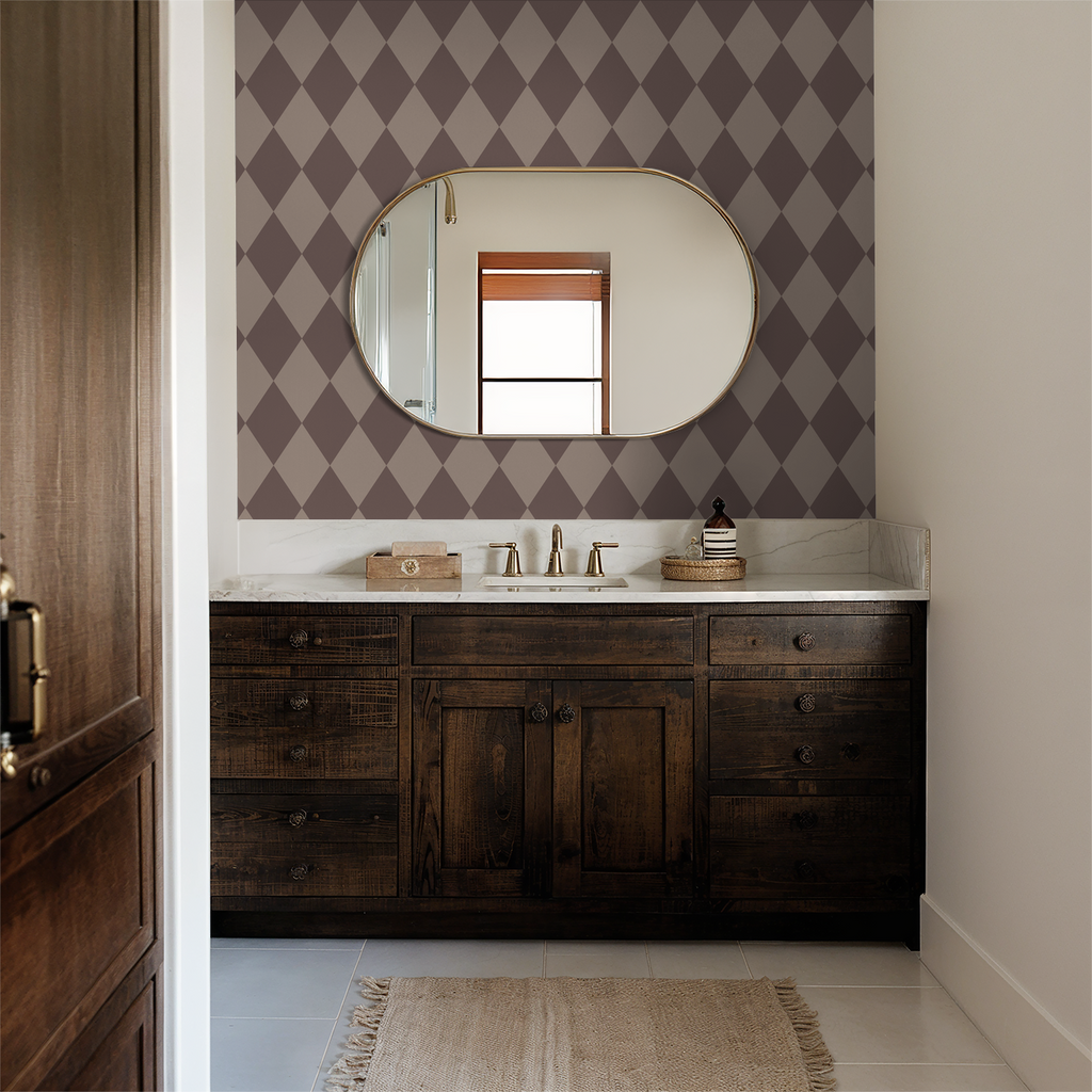 Harlequin (Mauve) Wallpaper WALL BLUSH