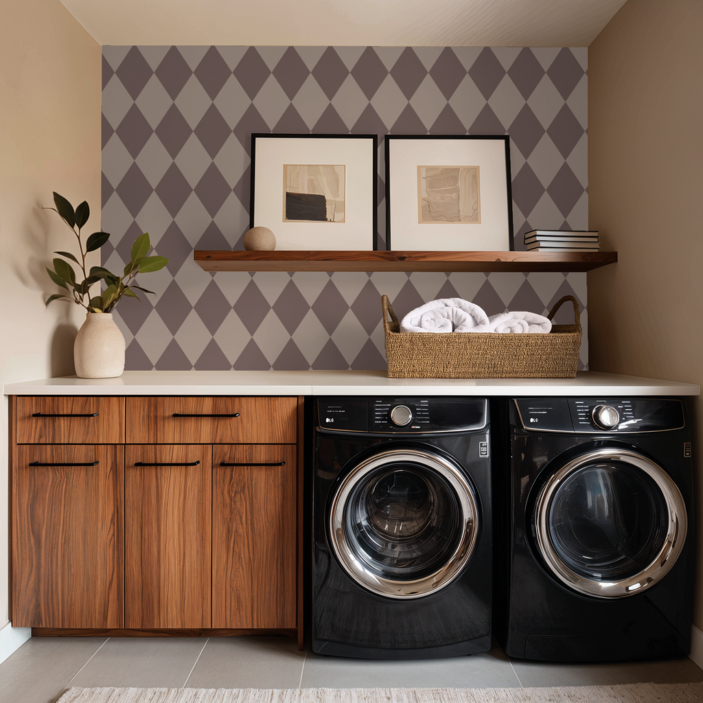 Harlequin (Mauve) Wallpaper WALL BLUSH