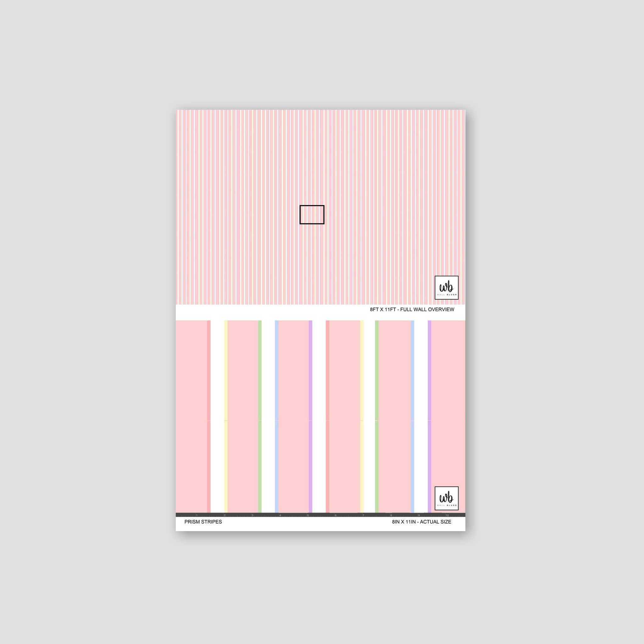 Prism Stripes Wallpaper WALL BLUSH