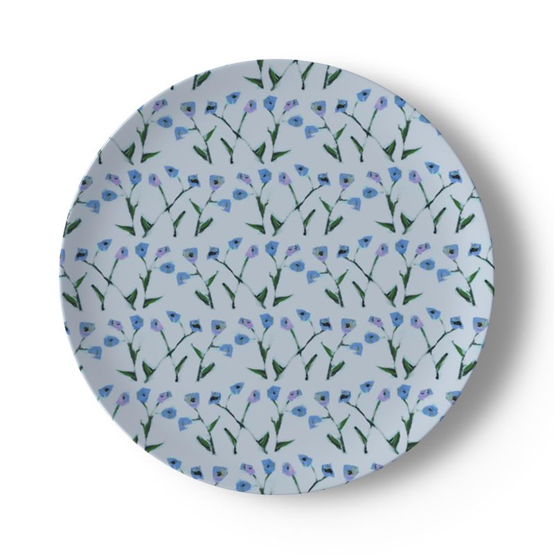 Set of Periwinkle Genevieve China Plates (Set of 2, 4 or 8)