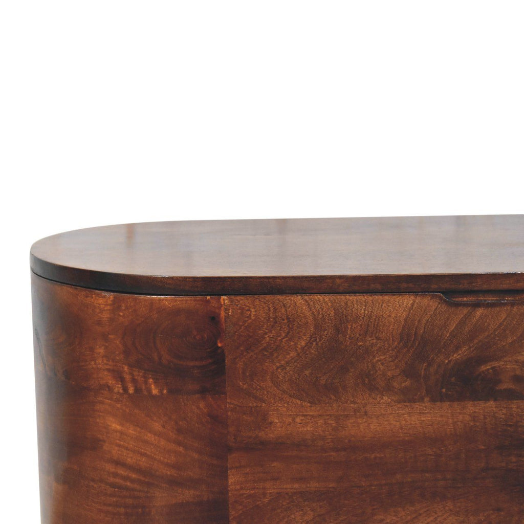 Rounded Lid Up Blanket Box Unique Piece Furniture