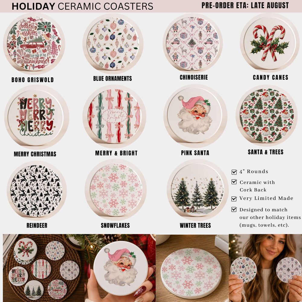 Christmas Coasters Gia Roma