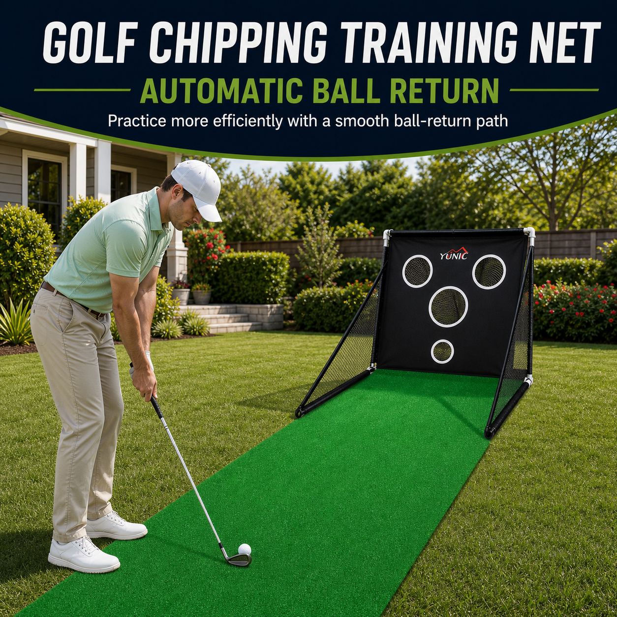 Golf Practice Chipping Net Yunic Golf