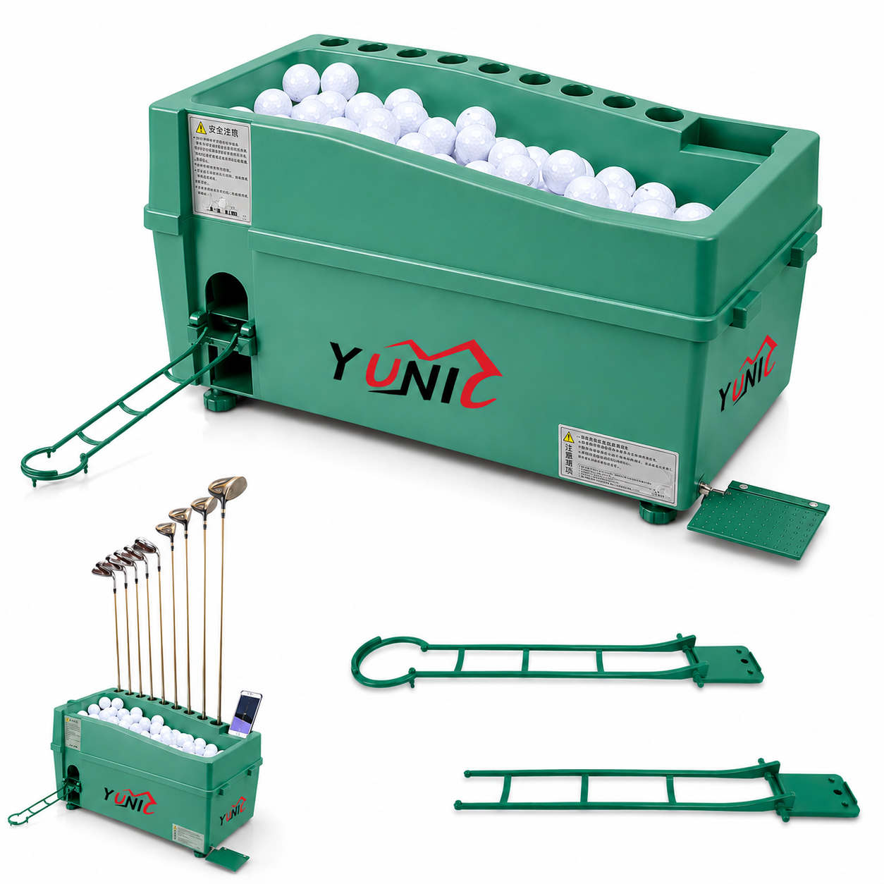 Golf Ball Dispenser Machine Powerless Automatic Tee Up Yunic Golf