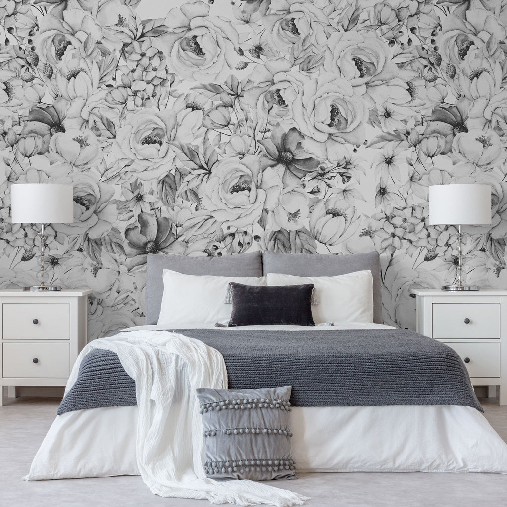 Juliet (Dark) Wallpaper - 14 FT H X 9.5 FT W LUXE WALL BLUSH