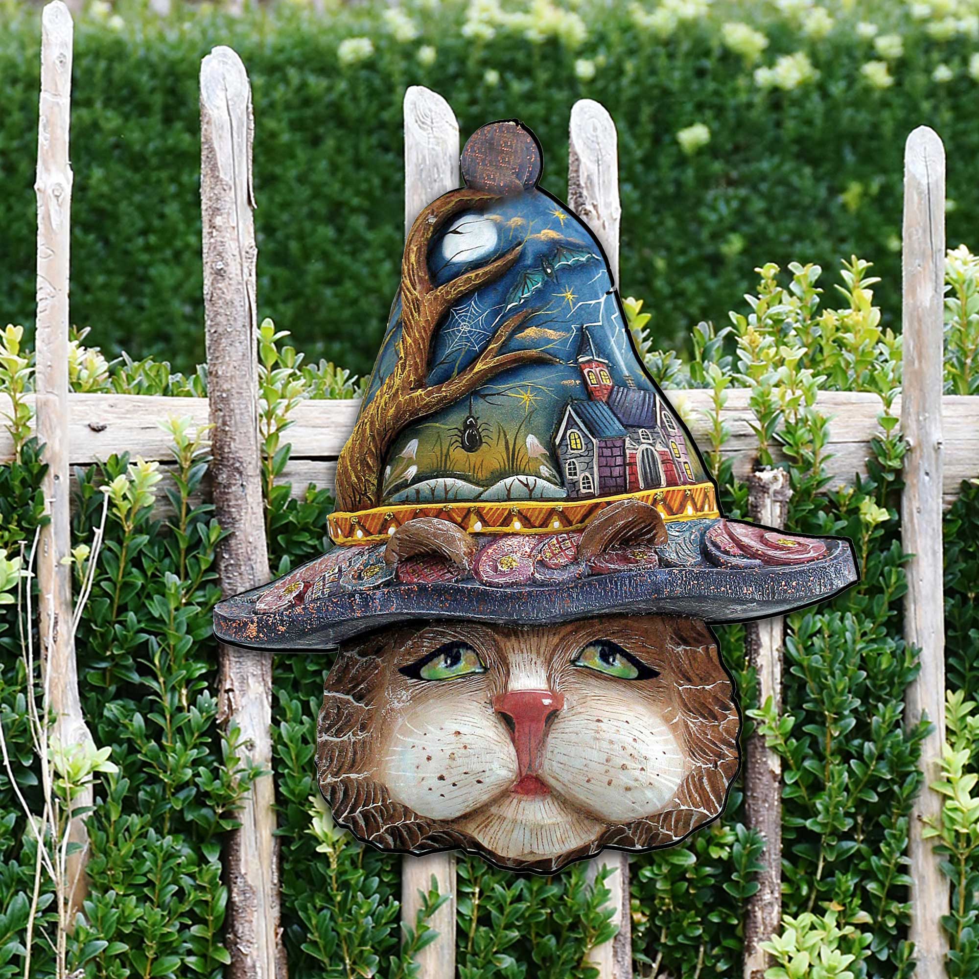 Halloween Eve Cat Halloween Door Decor by G. DeBrekht - Thanksgiving Halloween Decor - 8161039H G.DeBrekht