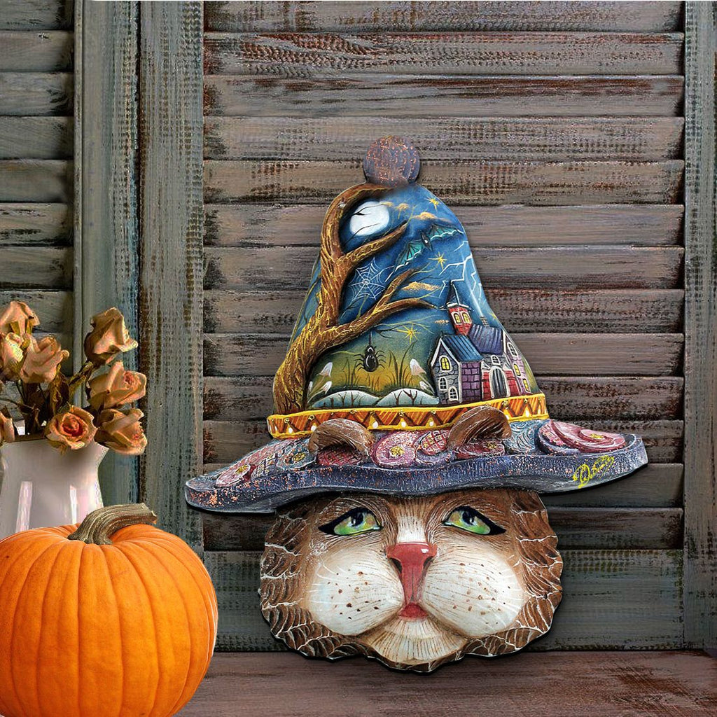 Halloween Eve Cat Halloween Door Decor by G. DeBrekht - Thanksgiving Halloween Decor - 8161039H G.DeBrekht
