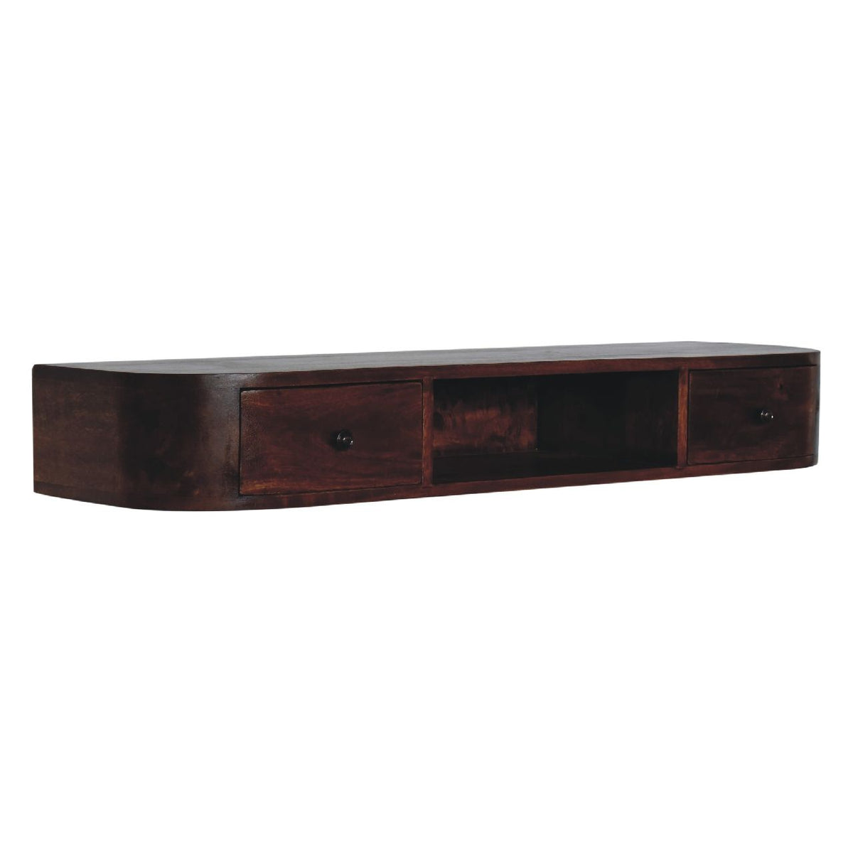 Lunar - 2 Drawer Floating Console - Chestnut Unique Piece Furniture