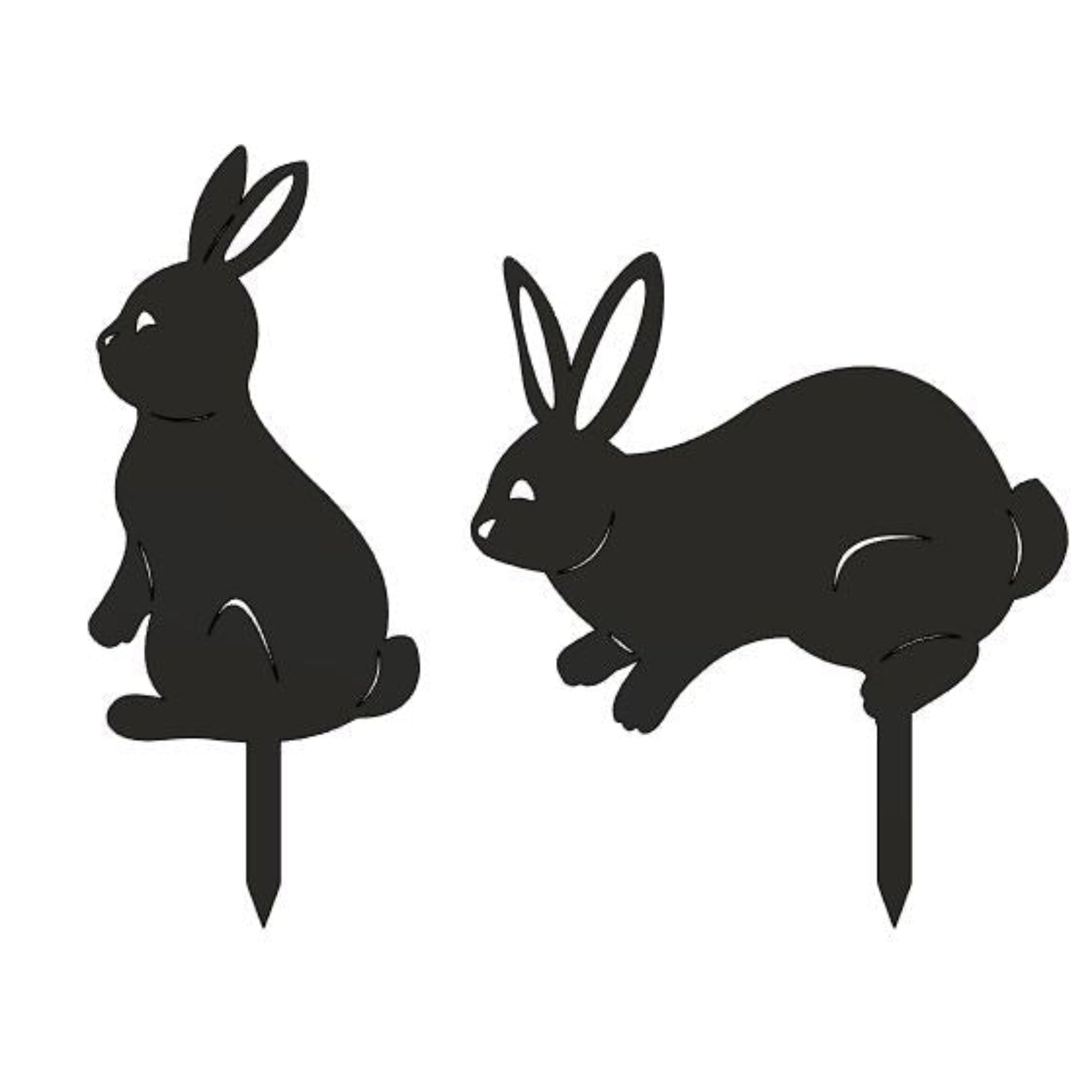 2-Pack Metal Bunny Yard Stakes Northern Forge, LLC