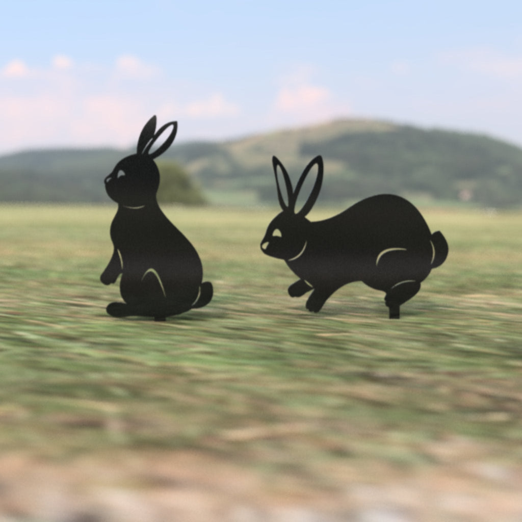 2-Pack Metal Bunny Yard Stakes Northern Forge, LLC