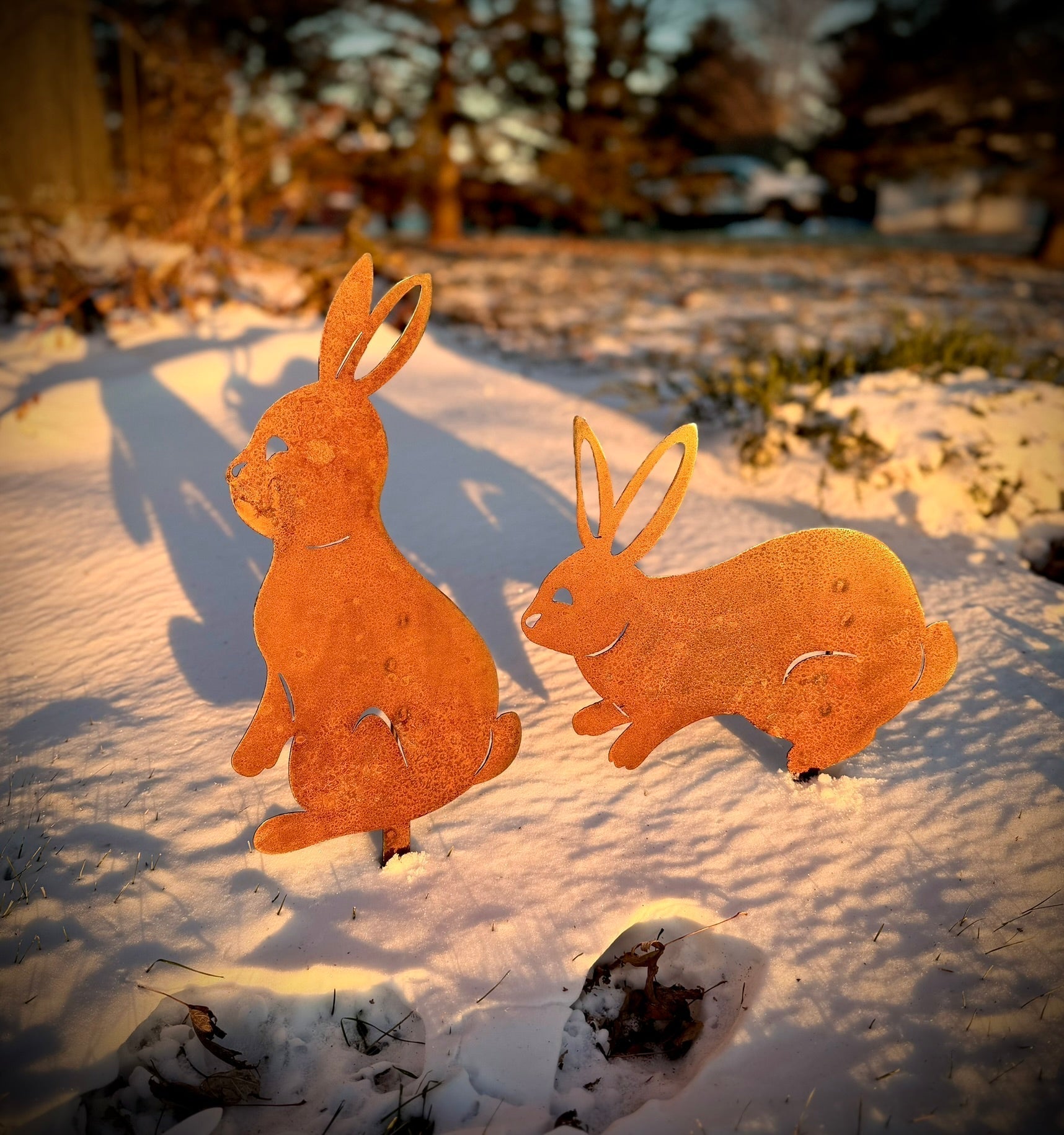 2-Pack Metal Bunny Yard Stakes Northern Forge, LLC