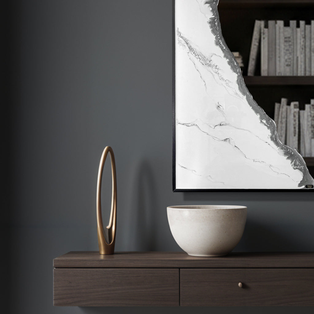 Hand Sculptured Arch Wall Mirror – Tatiana Glen | Auric Arch | 36H x 24W Inches Tatiana & Glen