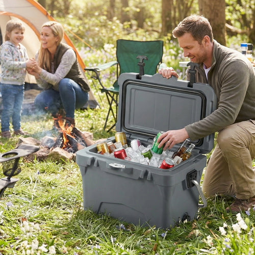 20 Quart Portable Hard Cooler with Built-in Ruler and Bottle DirectDeals