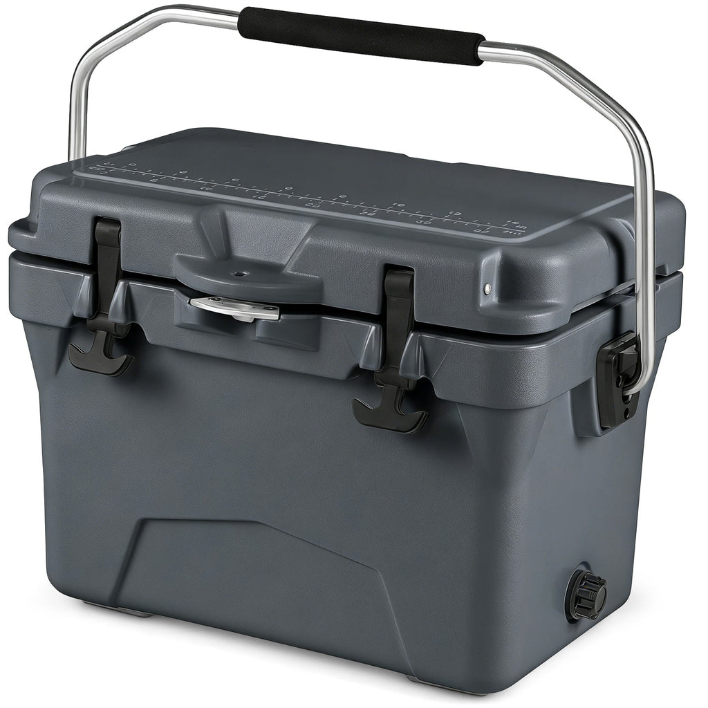 20 Quart Portable Hard Cooler with Built-in Ruler and Bottle DirectDeals