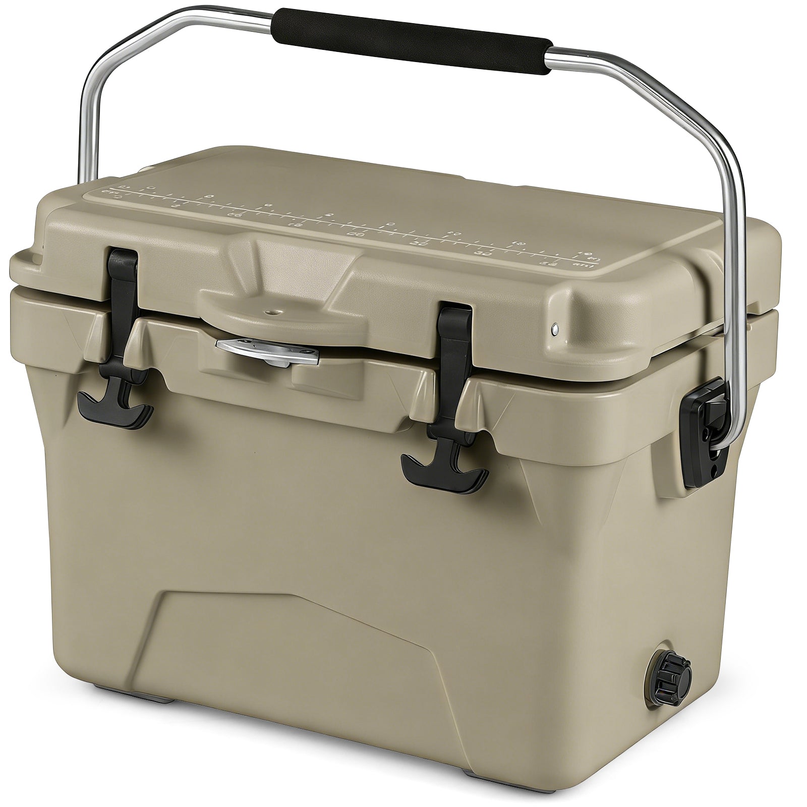 20 Quart Portable Hard Cooler with Built-in Ruler and Bottle DirectDeals
