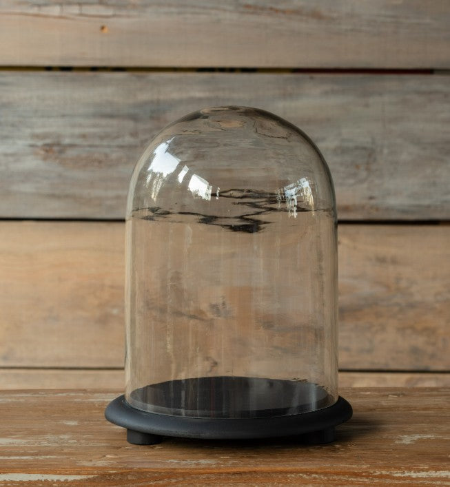 Vintage Style Glass Display Dome with Base Thenestedfig