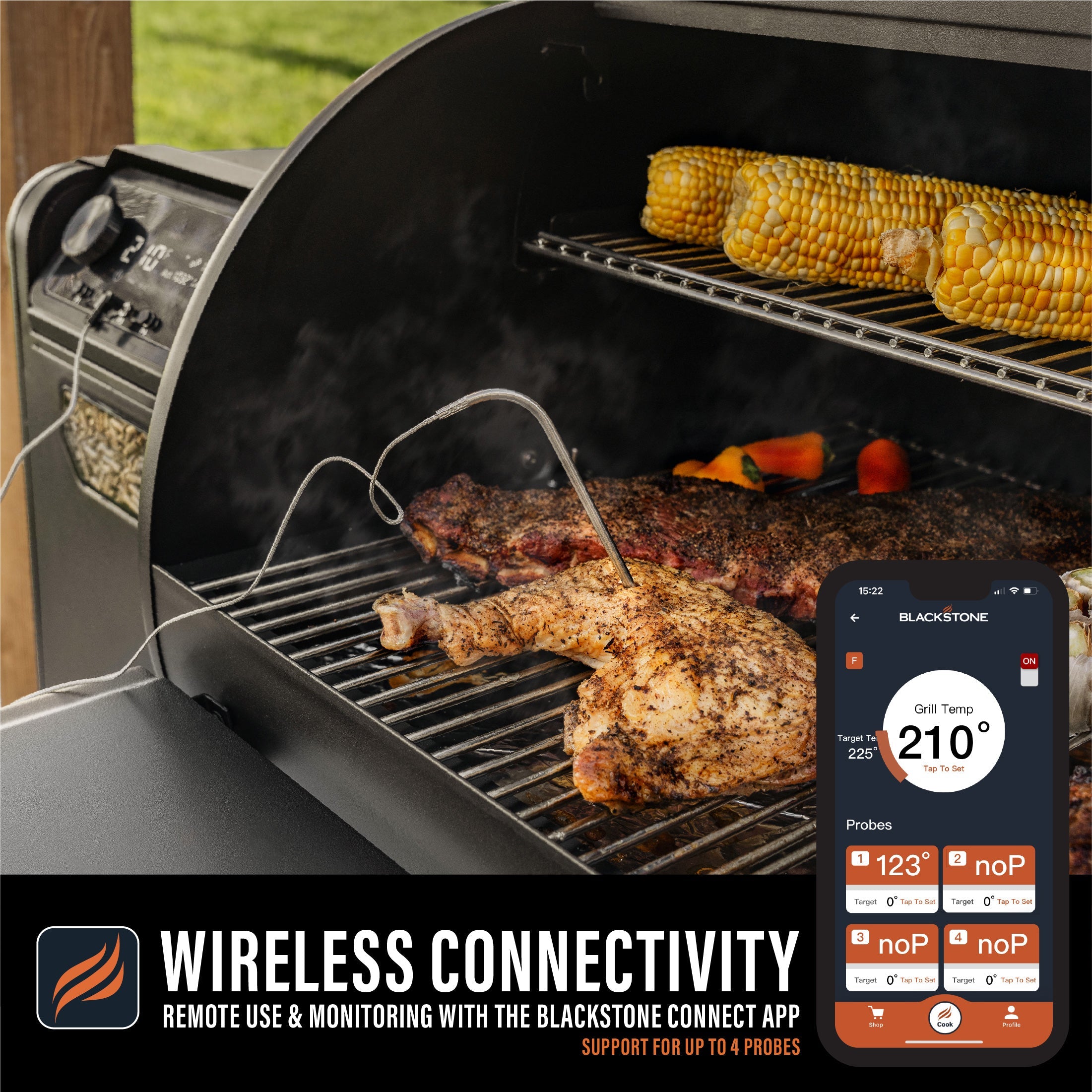 Blackstone 900 Pellet Grill Air Fryer Combo Blackstone Products (B2B)