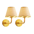 Wireless Rechargeable Rattan Wall Sconces (Set of 2) Shop Fête