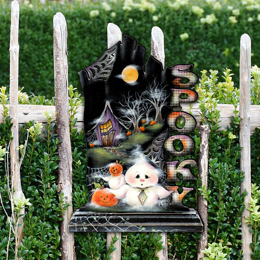 Not Too Spooky Halloween Door Decor by Jamie Mills-Price - Thanksgiving Halloween Decor - 8457408H G.DeBrekht