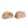 Half Moon Mother Of Pearl Candle Holders Blush, Set of 2