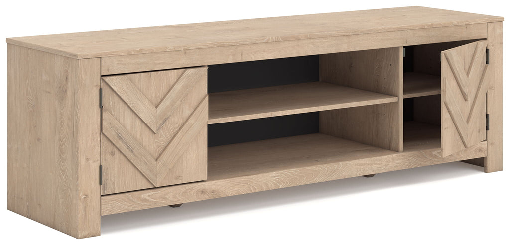 Cayboni - LG TV Stand With Fireplace Option Unique Piece Furniture