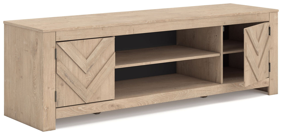 Cayboni - LG TV Stand With Fireplace Option Unique Piece Furniture