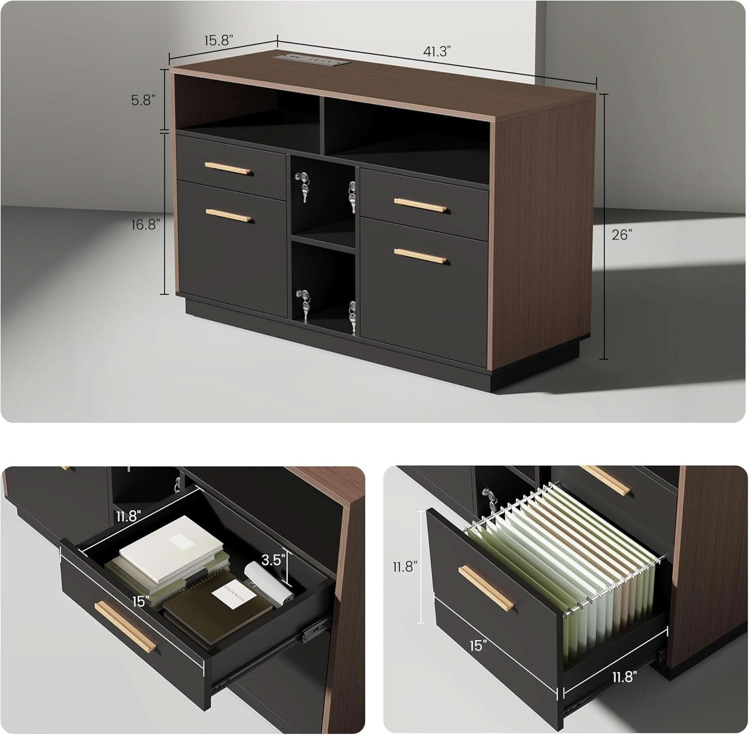 Walnut Seventy OneInch Height Adjustable Standing Desk Cabinets ShipItFurniture