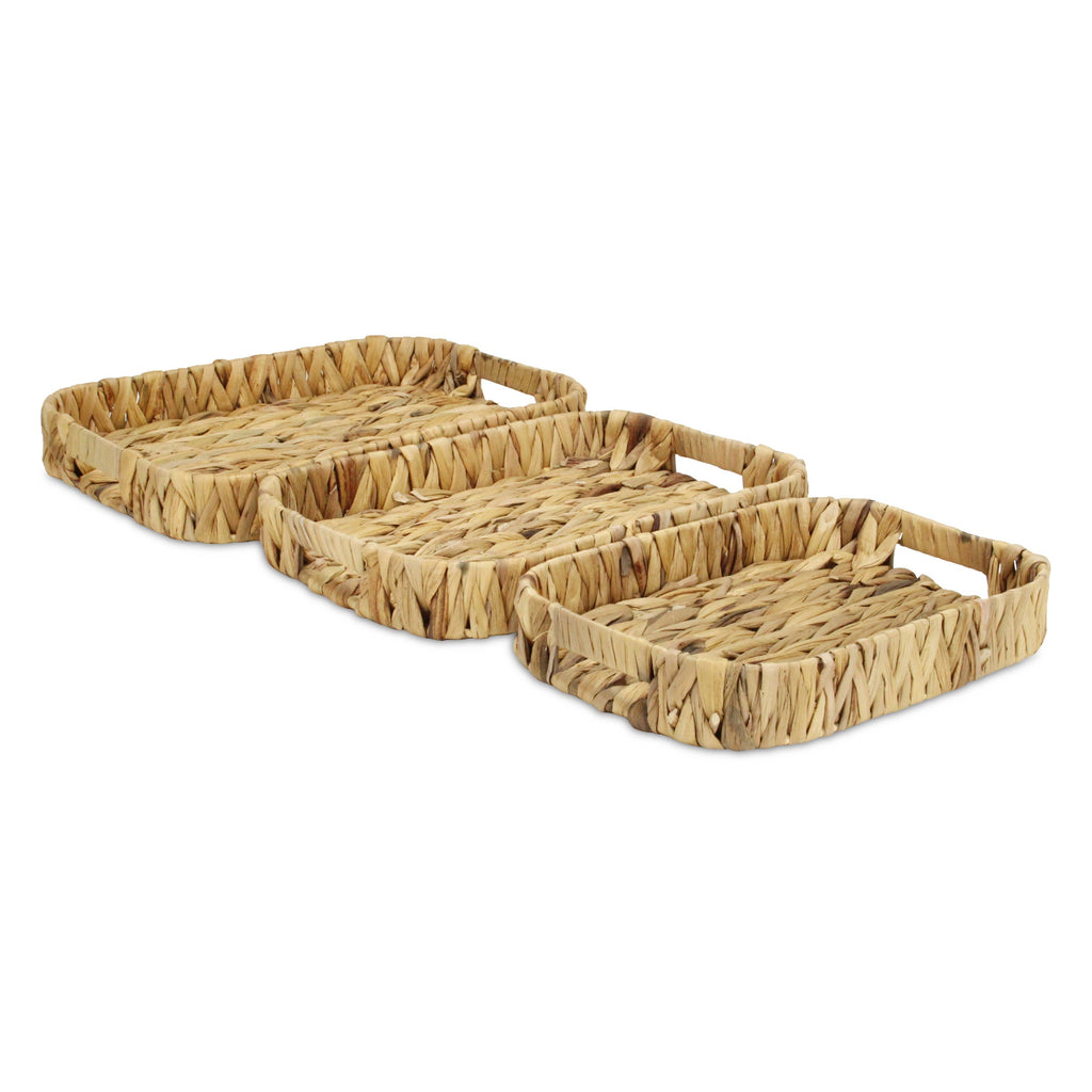Laelia Hyacinth Woven Curved Baskets (3 Piece Set) Shop Fête