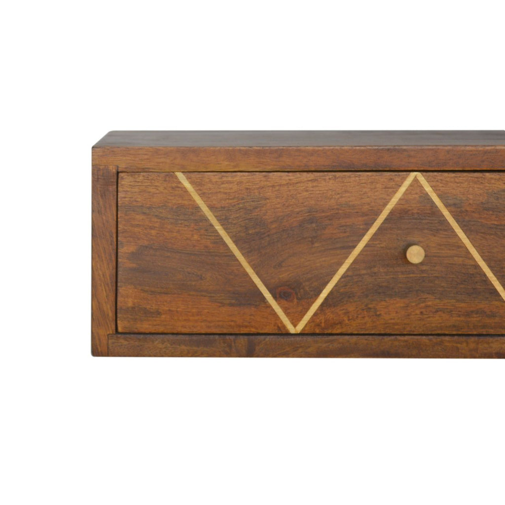 Floating Bedside Table - Chestnut Unique Piece Furniture