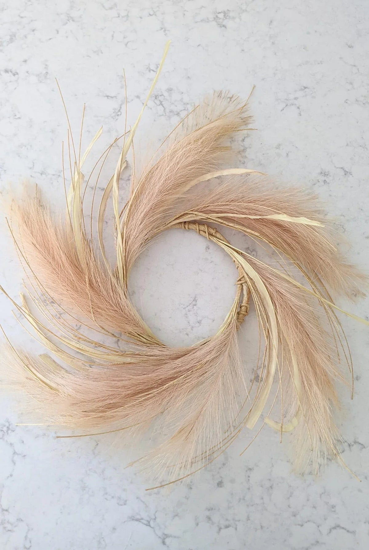 Pale Mellow Whisp Candle Ring | 6.5'' Diameter Rust & Cinder