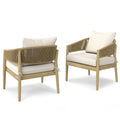 Bayshore - Outdoor Conversation Chair (Set of 2) - Natural Unique Piece Furniture