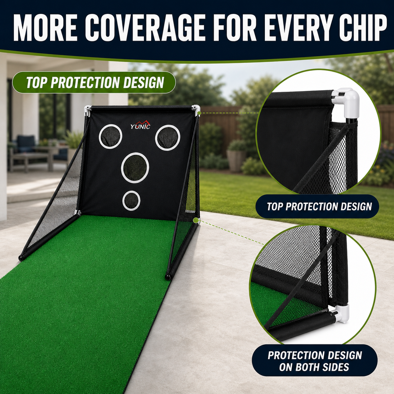 Golf Practice Chipping Net Yunic Golf