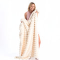 Pyramid Grid Throw Blanket Moon Pod