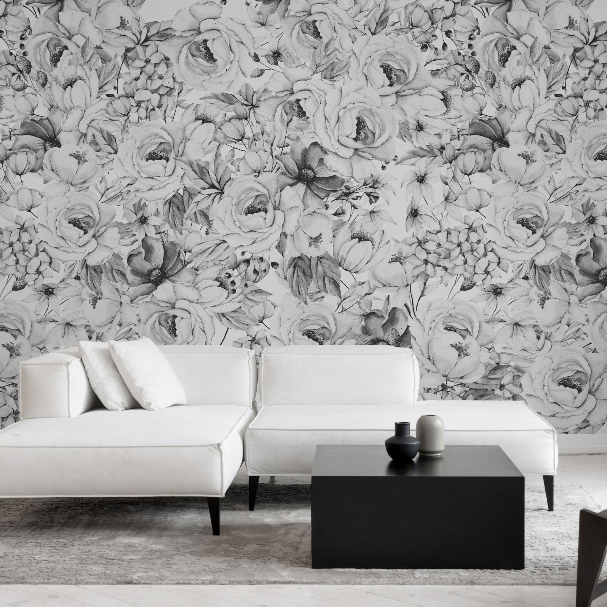 Juliet (Dark) Wallpaper - 14 FT H X 9.5 FT W LUXE WALL BLUSH