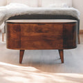 Rounded Lid Up Blanket Box Unique Piece Furniture