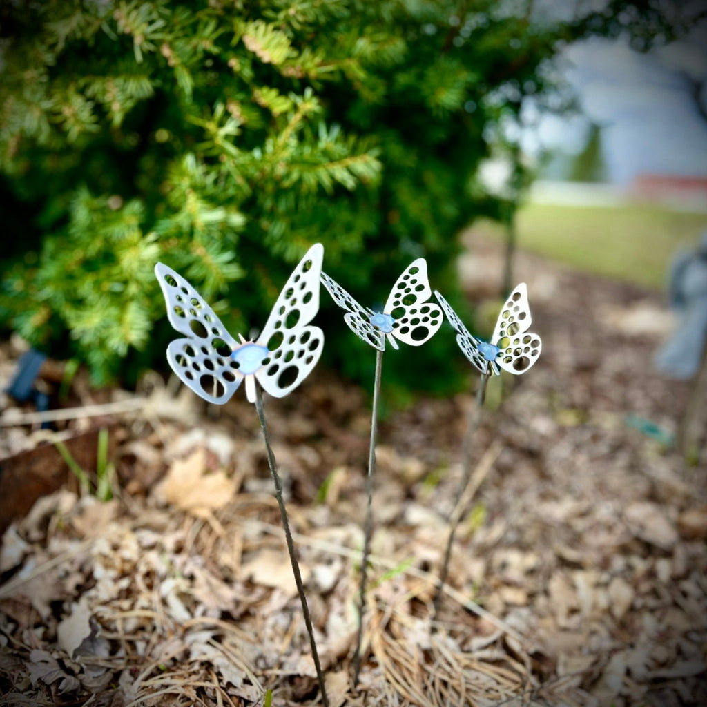 3-Pack Metal Butterfly Garden Stakes Northern Forge, LLC
