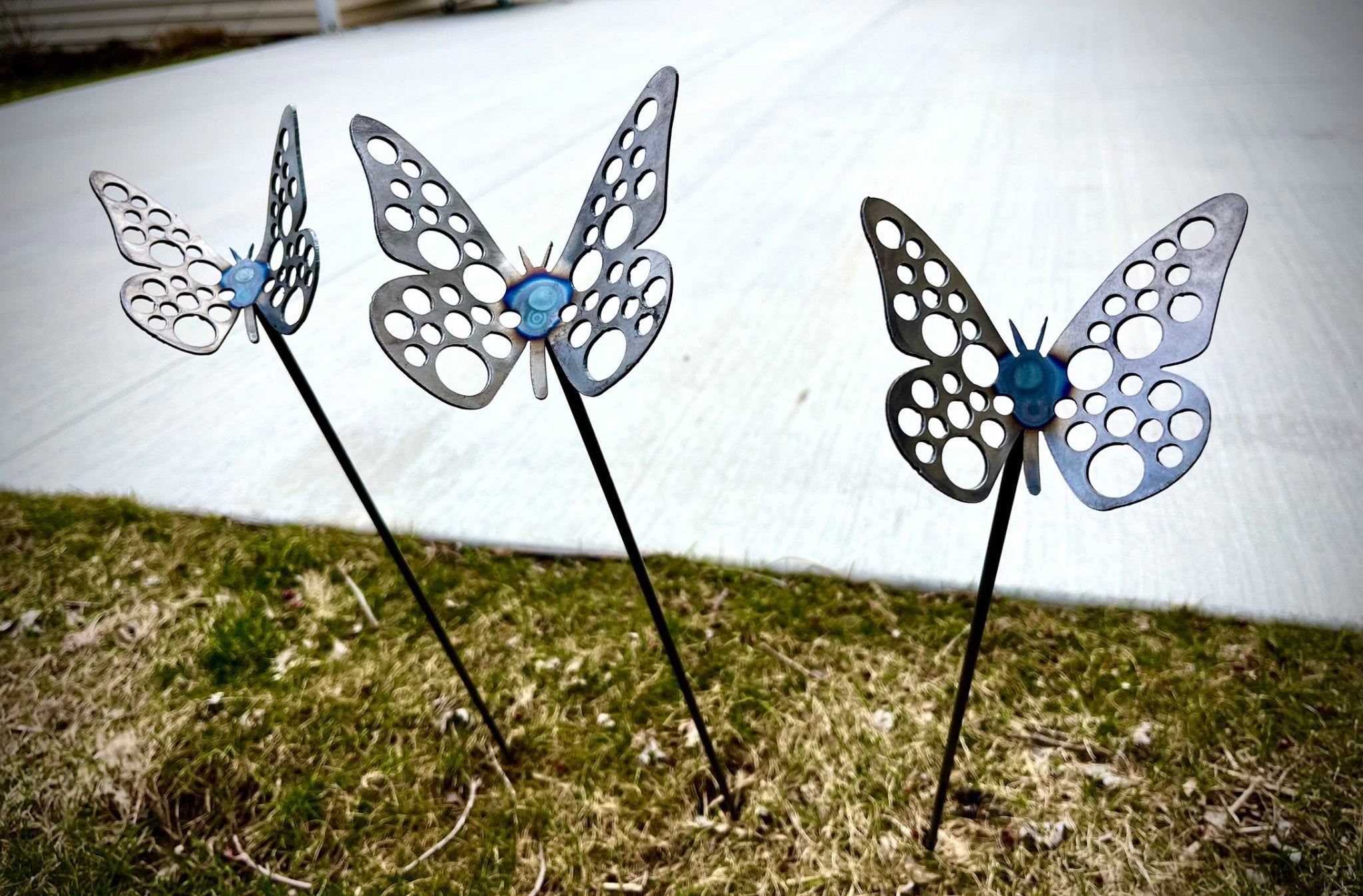 3-Pack Metal Butterfly Garden Stakes Northern Forge, LLC