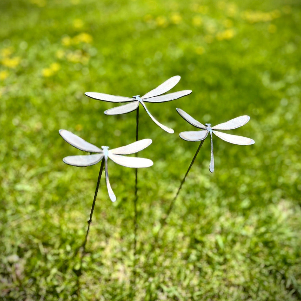 3-Pack Metal Dragonfly Garden Stakes Northern Forge, LLC