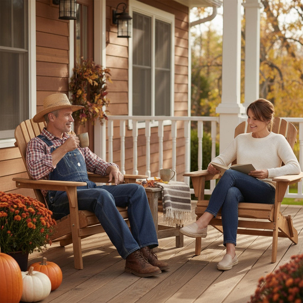Oversize Outdoor Folding Adirondack Chair, Patio Chair For Garden Unique Piece Furniture