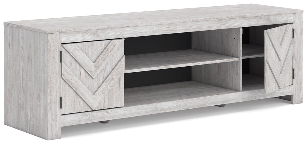 Cayboni - LG TV Stand With Fireplace Option Unique Piece Furniture