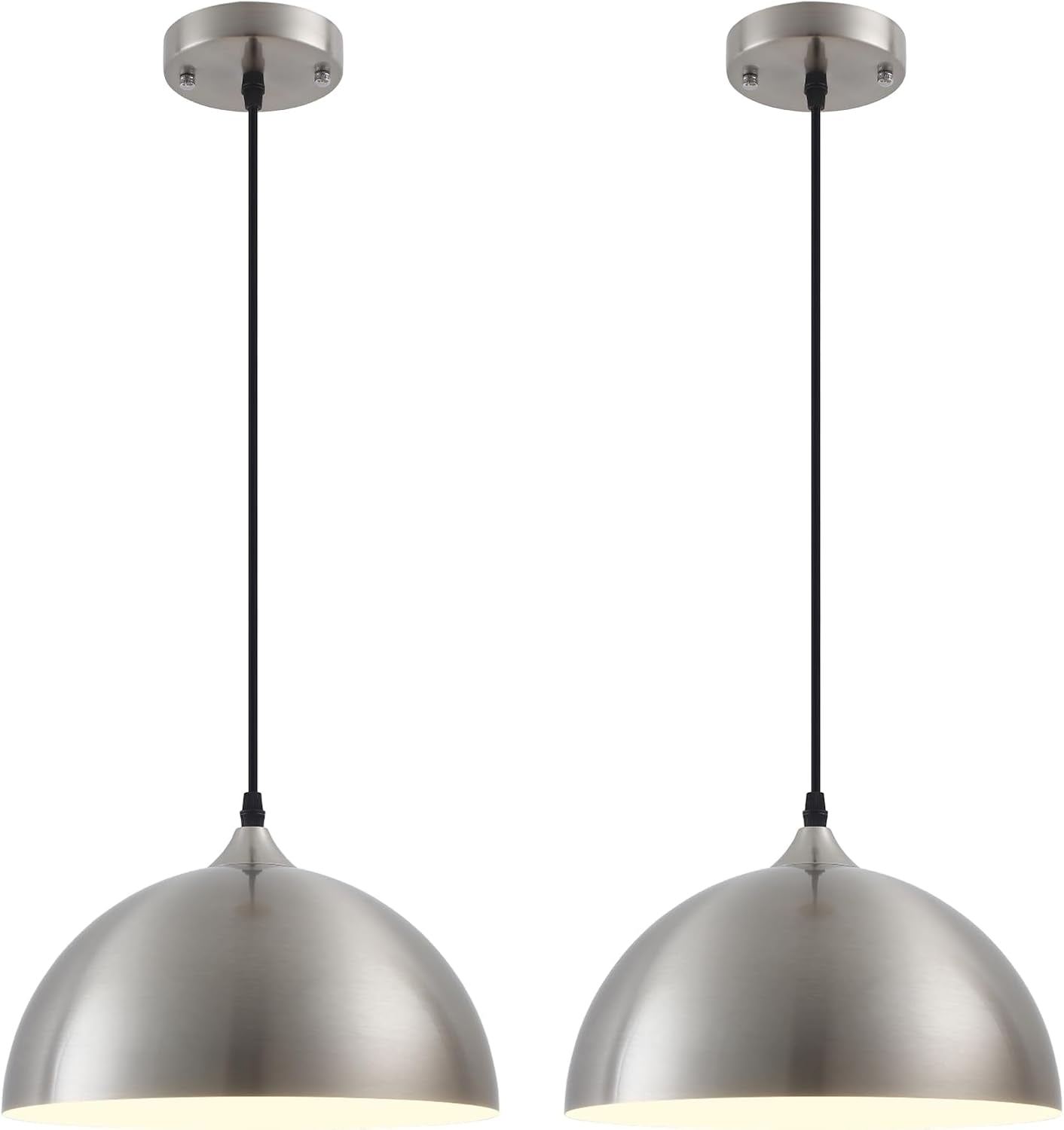 2 Farmhouse Dome Pendant Lights Farmhouse Decor