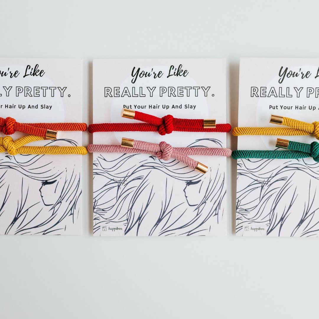 Really Pretty Double Elastic Hair Tie Pair Shop Fête
