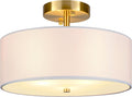 Semi Flush Mount Drum Ceiling Light Farmhouse Decor
