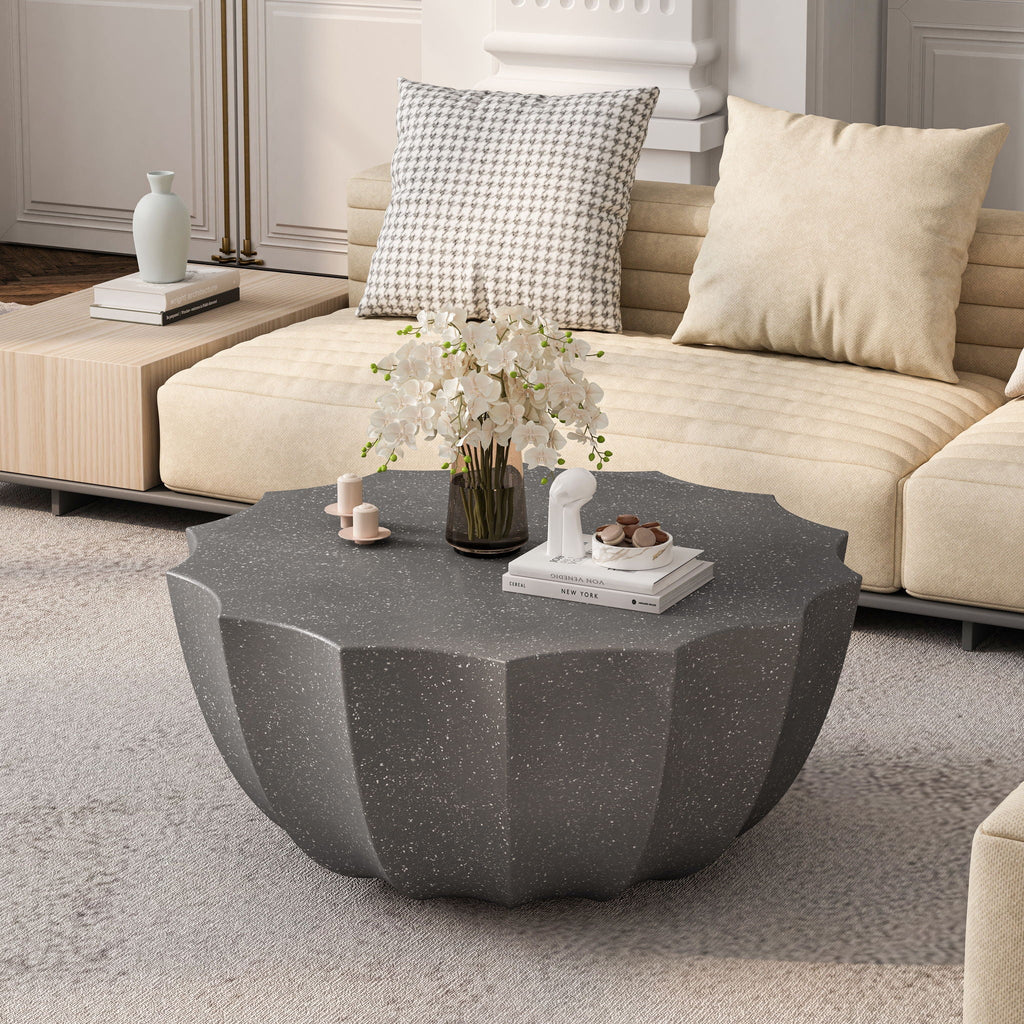 Modern Round Coffee Table For Indoor / Outdoor Unique Piece Furniture